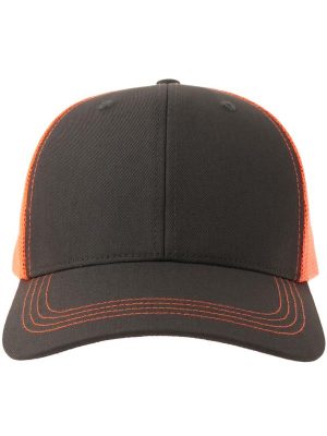 Atlantis Sonic S 6 Panel Structured Mid Profile Mid Visor Contrast Organic Trucker Cap Adult - Image 69