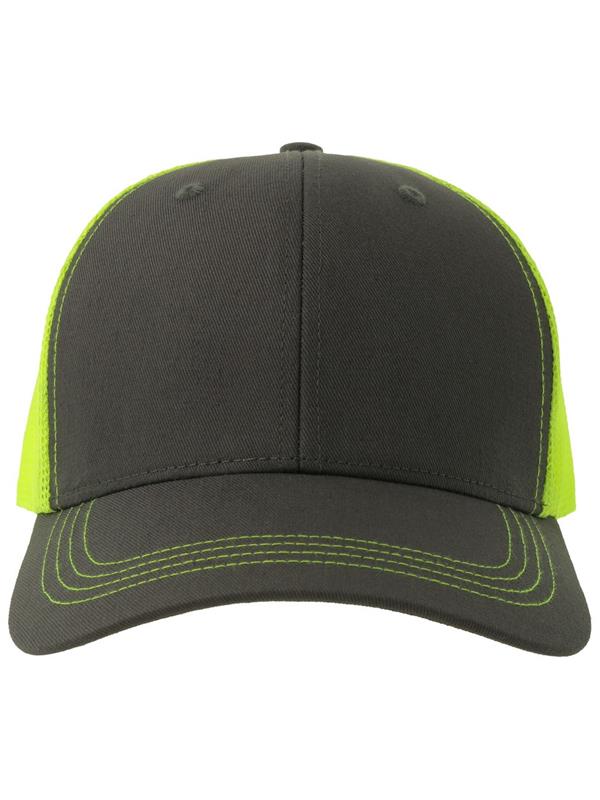 Atlantis Sonic S 6 Panel Structured Mid Profile Mid Visor Contrast Organic Trucker Cap Adult