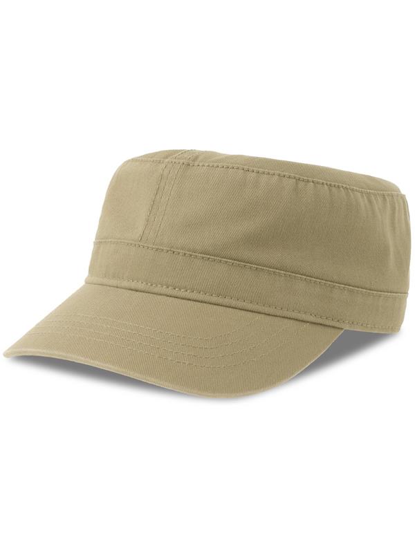 Atlantis Uniform S 2 Panel Unstructured Curved Visor Twill Organic Military Cap Adult