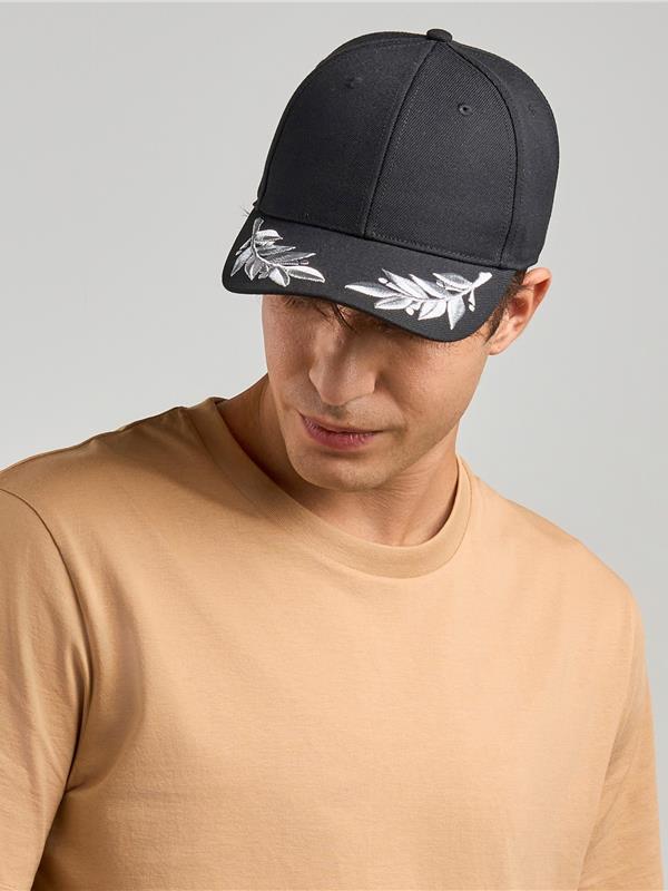 Atlantis Winner S 6 Panel Structured Mid Profile Curved Visor Laurel Embroidered Recycled Cap Adult