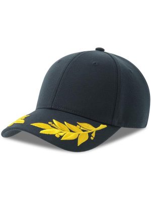 Atlantis Winner S 6 Panel Structured Mid Profile Curved Visor Laurel Embroidered Recycled Cap Adult - Image 6