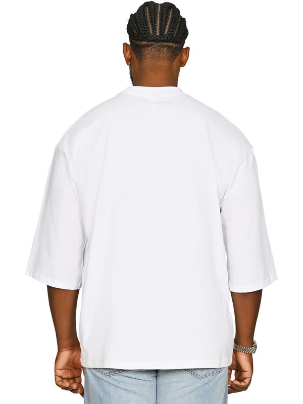 Casual Classics Premium Combed 220 Oversize Fit Extended Neck Half Sleeve Tee Adult