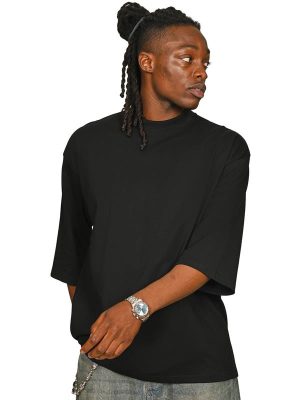 Casual Classics Premium Combed 220 Oversize Fit Extended Neck Half Sleeve Tee Adult - Image 3