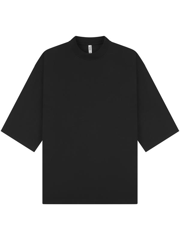 Casual Classics Premium Combed 220 Oversize Fit Extended Neck Half Sleeve Tee Adult