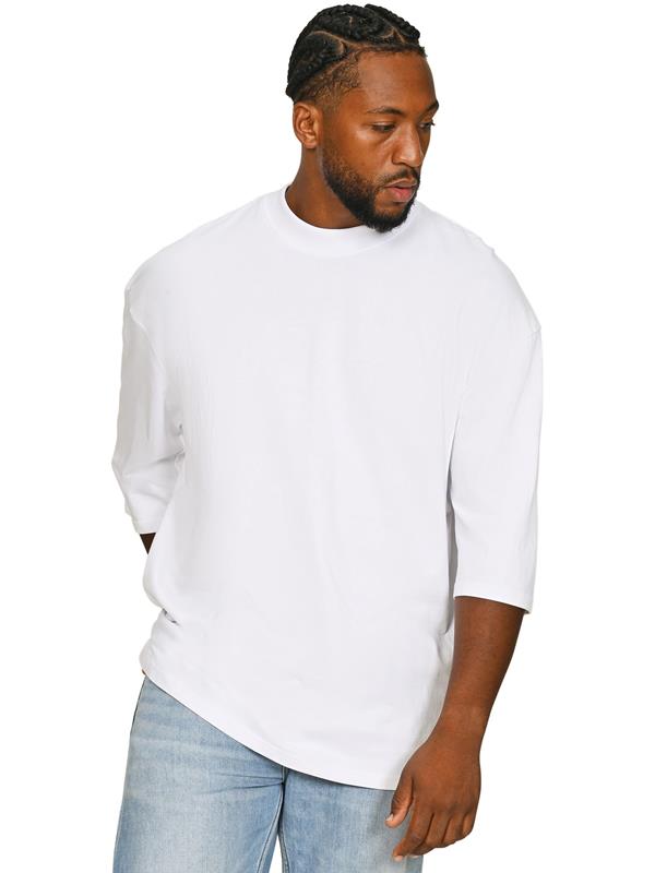 Casual Classics Premium Combed 220 Oversize Fit Extended Neck Half Sleeve Tee Tall Adult