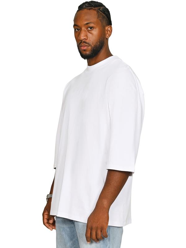 Casual Classics Premium Combed 220 Oversize Fit Extended Neck Half Sleeve Tee Tall Adult
