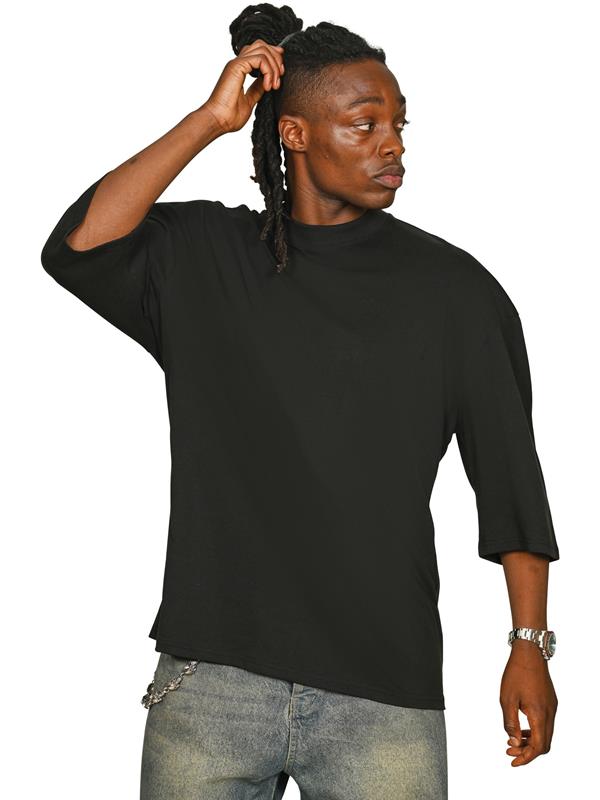 Casual Classics Premium Combed 220 Oversize Fit Extended Neck Half Sleeve Tee Tall Adult