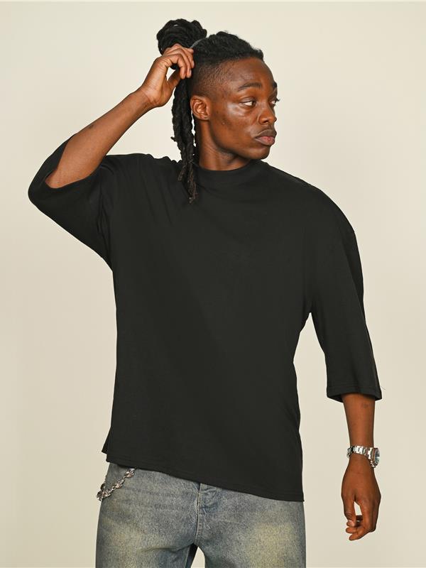 Casual Classics Premium Combed 220 Oversize Fit Extended Neck Half Sleeve Tee Tall Adult