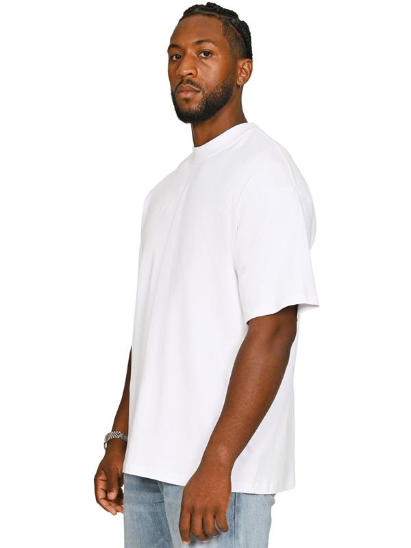 Casual Classics Premium Combed Interlock 240 Oversize Fit Extended Neck Tee Tall Adult