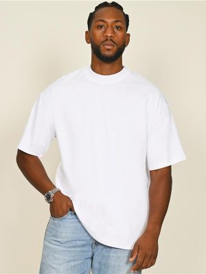 Casual Classics Premium Combed Interlock 240 Oversize Fit Extended Neck Tee Tall Adult - Image 1