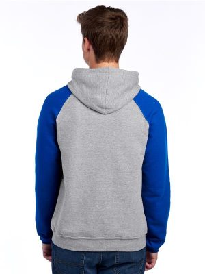 Jerzees Nublend Open End 275 Regular Fit Colour Block Raglan Hood Adult - Image 7