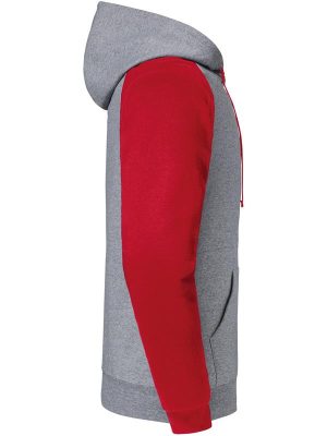 Jerzees Nublend Open End 275 Regular Fit Colour Block Raglan Hood Adult - Image 12