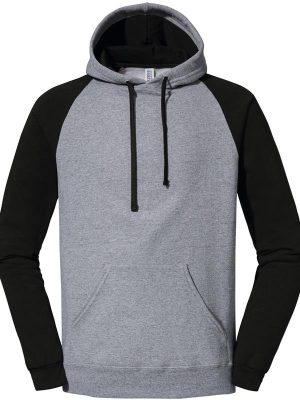Jerzees Nublend Open End 275 Regular Fit Colour Block Raglan Hood Adult - Image 20