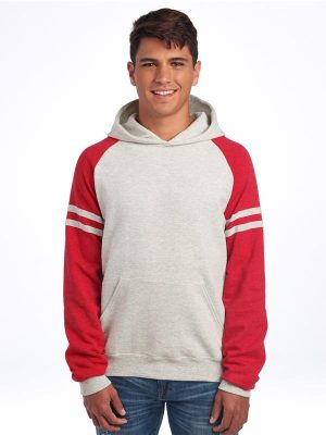 Jerzees Nublend Open End 275 Regular Fit Varsity Raglan Hood Adult - Image 3