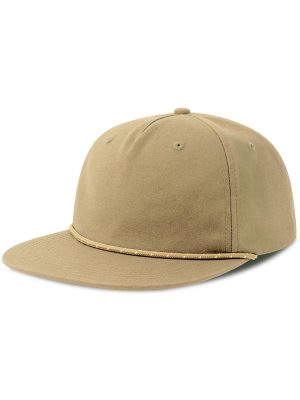 Atlantis Chao 5 Panel Unstructured Low Profile Flat Visor With Rope Organic Cap Adult - Image 38