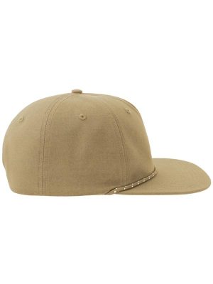 Atlantis Chao 5 Panel Unstructured Low Profile Flat Visor With Rope Organic Cap Adult - Image 42