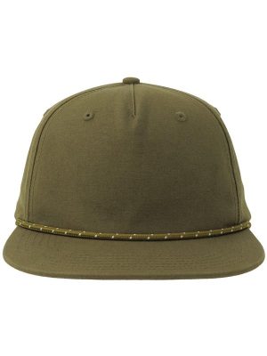 Atlantis Chao 5 Panel Unstructured Low Profile Flat Visor With Rope Organic Cap Adult - Image 49