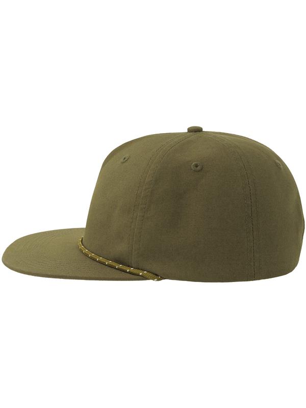 Atlantis Chao 5 Panel Unstructured Low Profile Flat Visor With Rope Organic Cap Adult