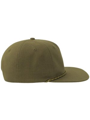 Atlantis Chao 5 Panel Unstructured Low Profile Flat Visor With Rope Organic Cap Adult - Image 52