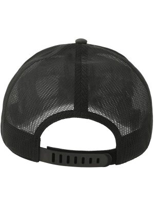 Atlantis Dempo 5 Panel Unstructured Mid Profile Mid Visor Textured Stretch Recycled Trucker Cap Adult - Image 35