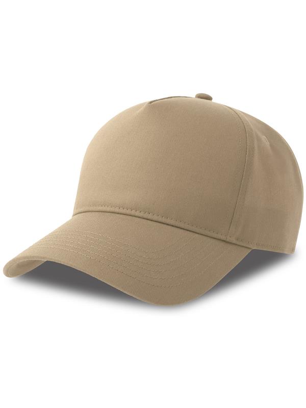Atlantis Egon 5 Panel Structured High Profile Curved Visor Organic Cap Adult