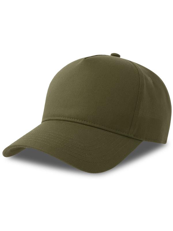 Atlantis Egon 5 Panel Structured High Profile Curved Visor Organic Cap Adult