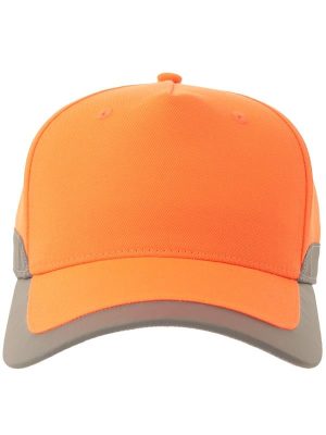 Atlantis Helpy S 5 Panel Structured High Profile Curved Visor Reflective Recycled Cap Adult - Image 16