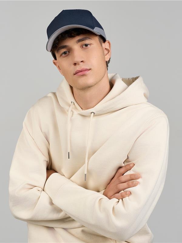 Atlantis Helpy S 5 Panel Structured High Profile Curved Visor Reflective Recycled Cap Adult