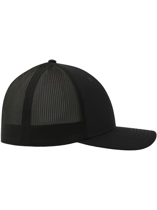 Atlantis Nila 6 Panel Structured Low Profile Mid Visor Stretch Fully Closed Recycled Trucker Cap Adult