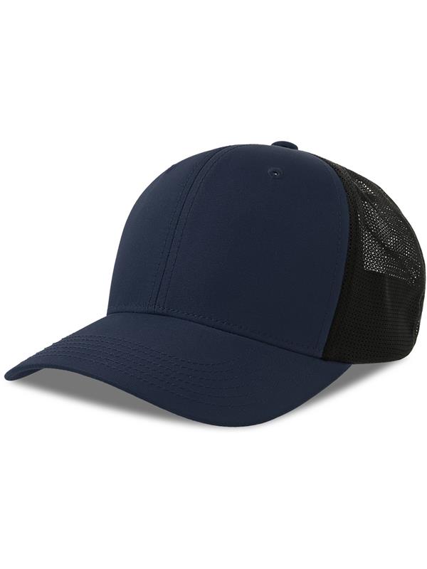 Atlantis Nila 6 Panel Structured Low Profile Mid Visor Stretch Fully Closed Recycled Trucker Cap Adult