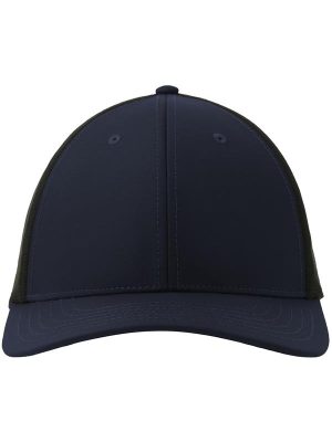 Atlantis Nila 6 Panel Structured Low Profile Mid Visor Stretch Fully Closed Recycled Trucker Cap Adult - Image 29