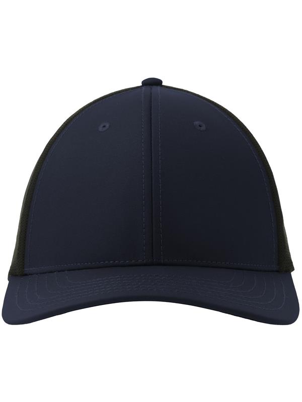 Atlantis Nila 6 Panel Structured Low Profile Mid Visor Stretch Fully Closed Recycled Trucker Cap Adult
