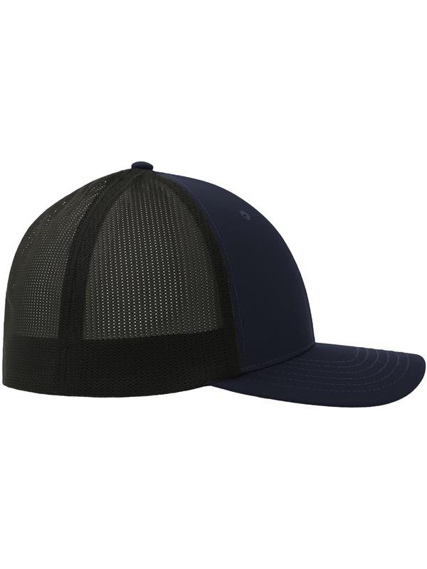 Atlantis Nila 6 Panel Structured Low Profile Mid Visor Stretch Fully Closed Recycled Trucker Cap Adult