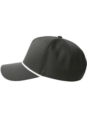 Atlantis Paka 5 Panel Structured High Profile Mid Visor With Rope Recycled Cap Adult - Image 31