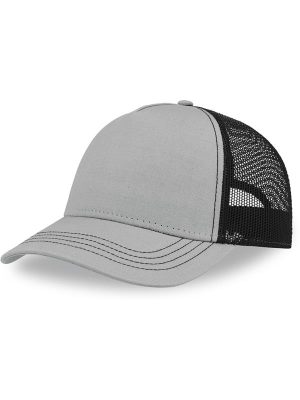 Atlantis Rapper Canvas S Recycled 5 Panel Trucker Adult - Image 48