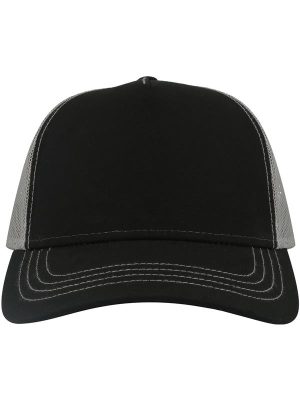 Atlantis Rapper Canvas S Recycled 5 Panel Trucker Adult - Image 42