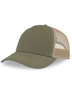 Atlantis Rapper Canvas S Recycled 5 Panel Trucker Adult - Image 67