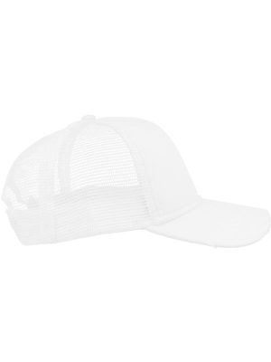 Atlantis Rapper Destroyed 5 Panel Weathered Trucker Cap Adult - Image 9