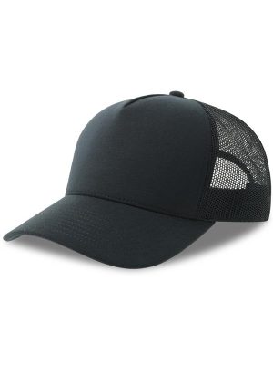 Atlantis Rapper Jersey S 5 Panel Structured Mid Profile Mid Visor Recycled Trucker Cap Adult - Image 15