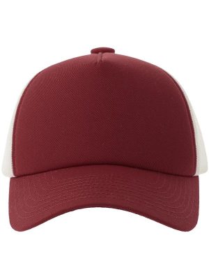 Atlantis Record S 5 Panel Structured High Profile Mid Visor Recycled Trucker Cap Adult - Image 47