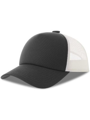Atlantis Record S 5 Panel Structured High Profile Mid Visor Recycled Trucker Cap Adult - Image 51