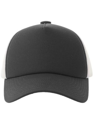 Atlantis Record S 5 Panel Structured High Profile Mid Visor Recycled Trucker Cap Adult - Image 52