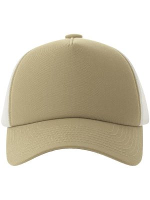Atlantis Record S 5 Panel Structured High Profile Mid Visor Recycled Trucker Cap Adult - Image 55