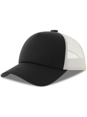 Atlantis Record S 5 Panel Structured High Profile Mid Visor Recycled Trucker Cap Adult - Image 41