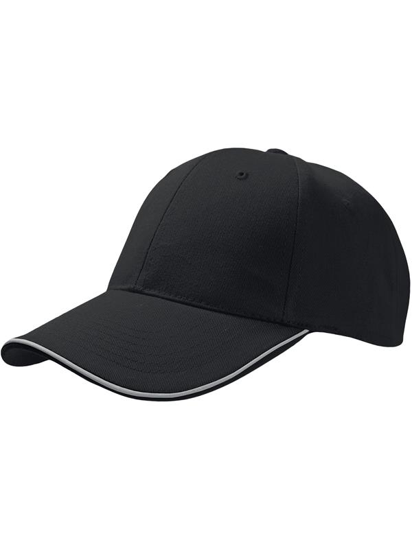 Atlantis Reflect 6 Panel Reflective Piping Baseball Cap Adult