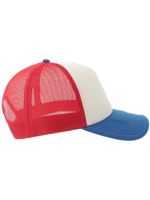 Atlantis Rapper S 5 Panel Structured Foam Mid Profile Curved Visor Recycled Trucker Cap Adult - Image 167