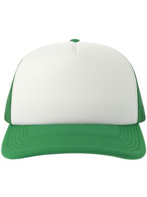 Atlantis Rapper S 5 Panel Structured Foam Mid Profile Curved Visor Recycled Trucker Cap Adult - Image 139
