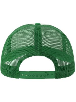 Atlantis Rapper S 5 Panel Structured Foam Mid Profile Curved Visor Recycled Trucker Cap Adult - Image 140