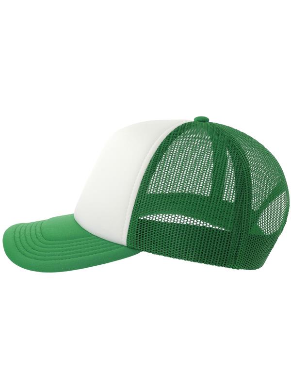 Atlantis Rapper S 5 Panel Structured Foam Mid Profile Curved Visor Recycled Trucker Cap Adult