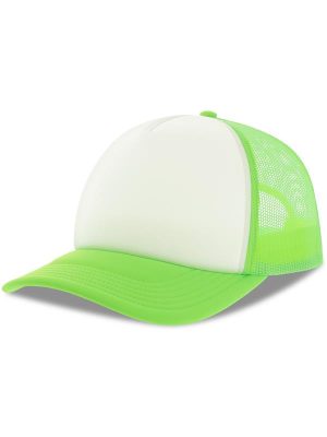 Atlantis Rapper S 5 Panel Structured Foam Mid Profile Curved Visor Recycled Trucker Cap Adult - Image 173